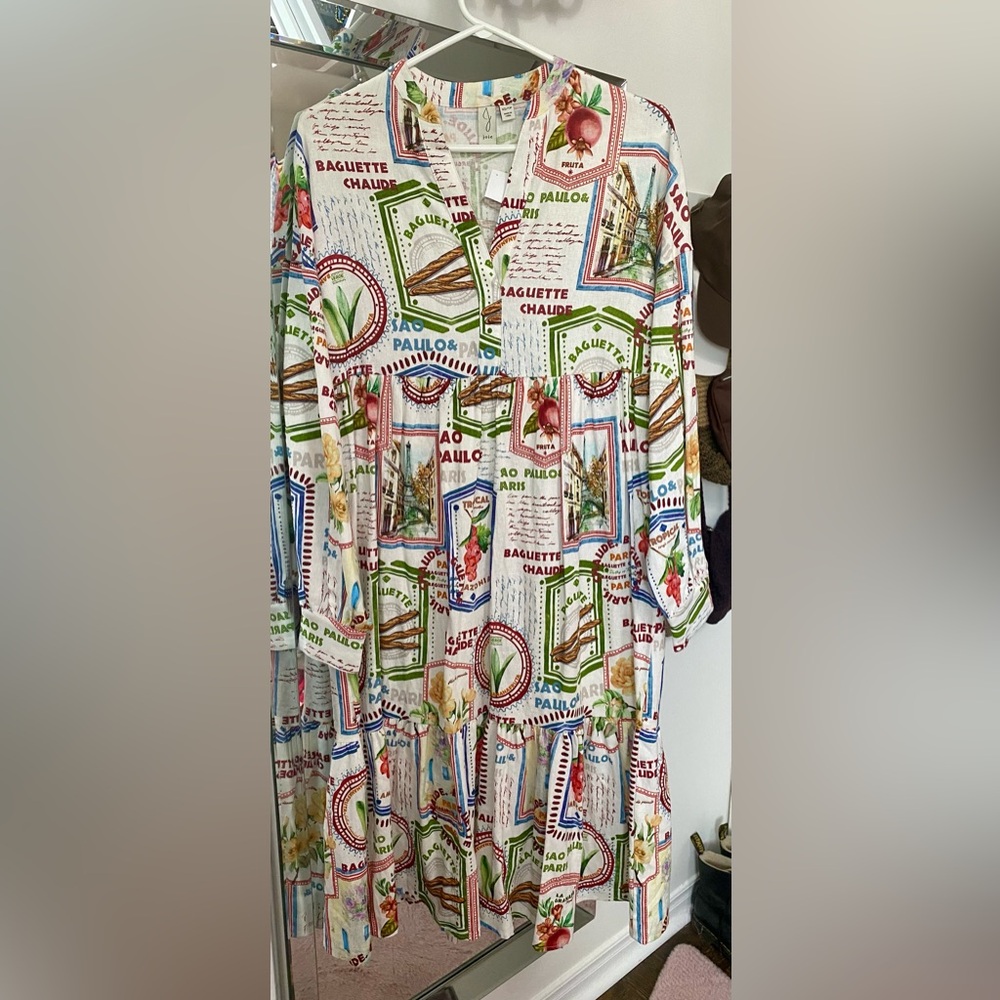 NWT! JOIE linen printed dress